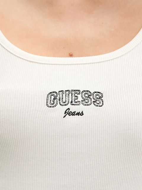 Guess Jeans top kolor beżowy W6RP20 KA0H1