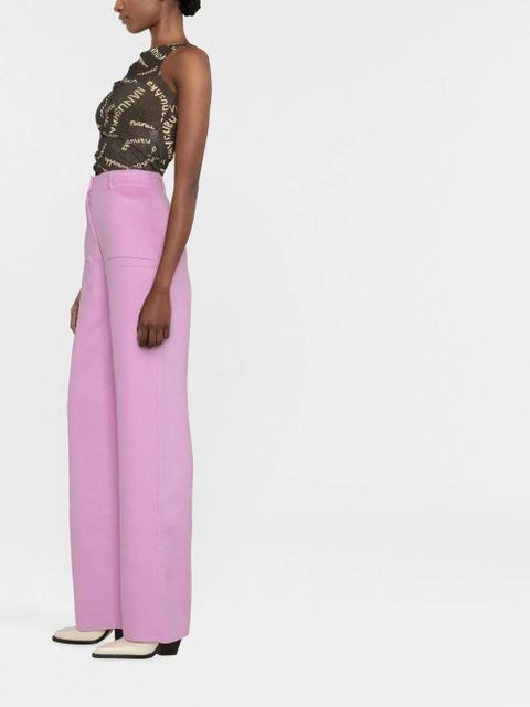 Nanushka high-waisted flared trousers - Pink