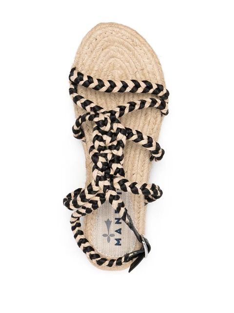 Manebi flat rope sandals - Neutrals