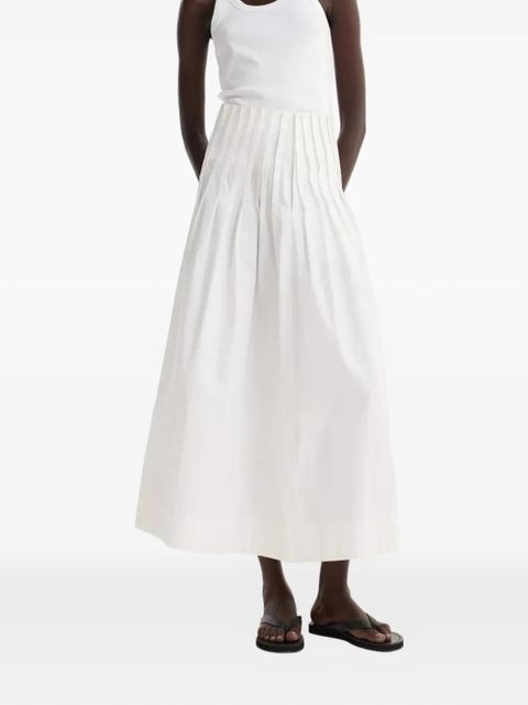 Róhe pleated poplin midi skirt - White - zdjęcie produktu nr 2