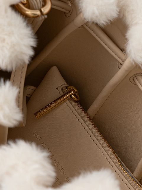 Themoire torebka kolor beżowy TMFW25DFEDF81