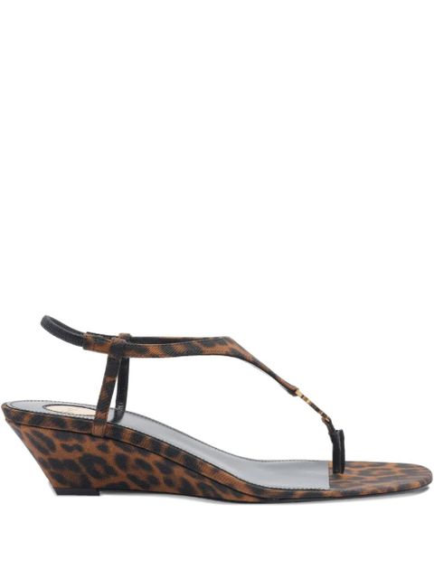 Saint Laurent 40mm Cassandra sandals - Brown - zdjęcie produktu nr 1