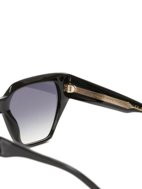 Victoria Beckham geometric-frame sunglasses - Black