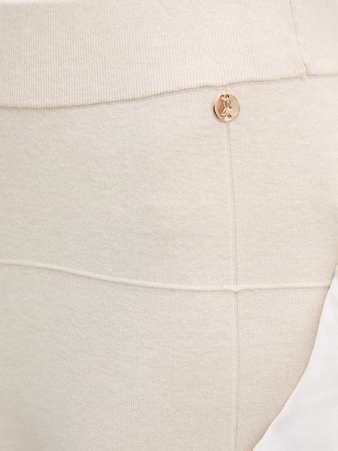 Joseph Ribkoff spodnie z jedwabiem damskie kolor beżowy szerokie high waist 261982