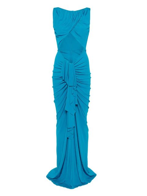 Christopher Esber bateu draped gown - Blue - zdjęcie produktu nr 1