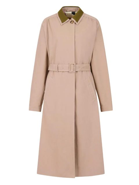 Marni contrast-collar belted trench coat - Neutrals - zdjęcie produktu nr 1