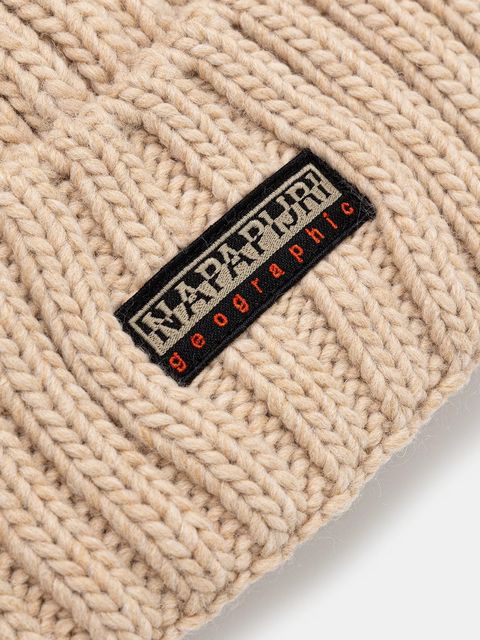 Napapijri czapka z wełną Fea 2 kolor beżowy NP0A4GKAN1J1