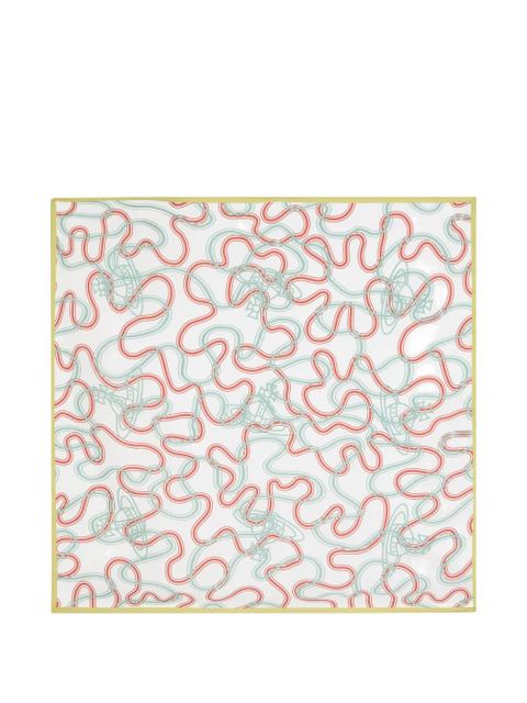 Vivienne Westwood patterned scarf - White - zdjęcie produktu nr 1