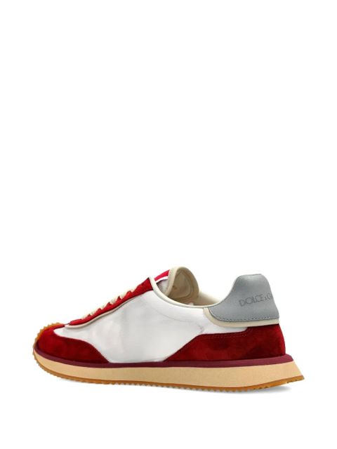 Dolce & Gabbana DG logo suede trainers - Red