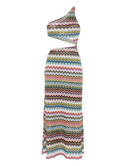 Missoni one-shoulder midi dress - Pink - zdjęcie produktu nr 1