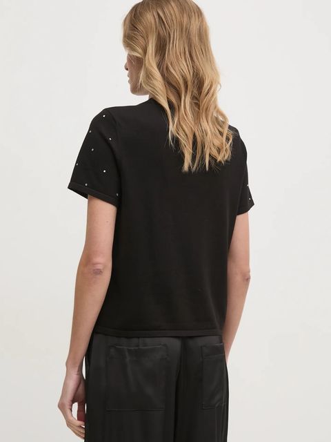 Dkny bluzka damskie kolor czarny DJ4R0437