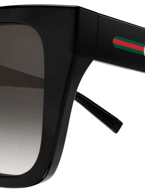 Gucci Eyewear geometic sunglasses - Black