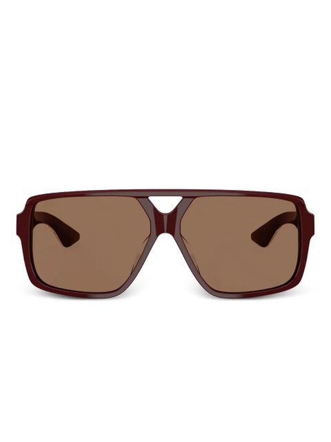 KHAITE x Oliver Peoples pilot-square sunglasses - Brown - zdjęcie produktu nr 1