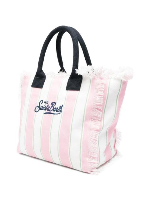 MC2 Saint Barth Vanity striped tote bag - Pink