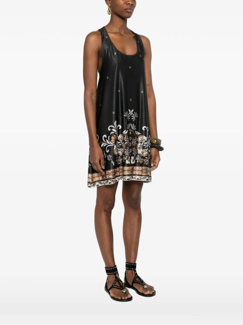 TWINSET floral-print ring-detail top - Black