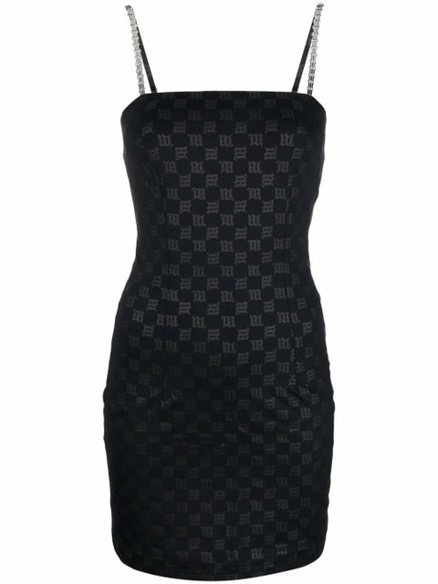 MISBHV monogram-print minidress - Black - zdjęcie produktu nr 1