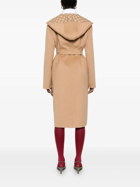 Gucci reversible GG coat - Brown