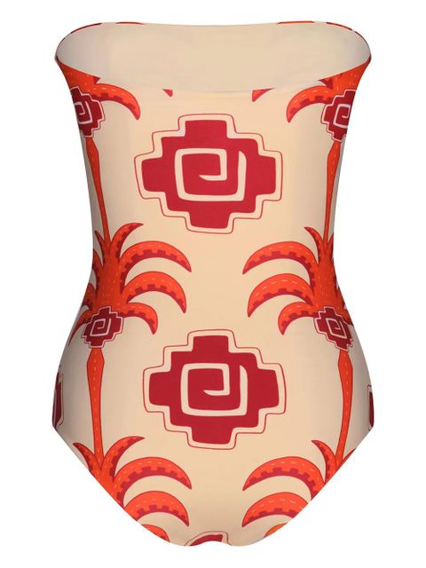 Johanna Ortiz Alta Mar palm-tree swimsuit - Neutrals - zdjęcie produktu nr 2