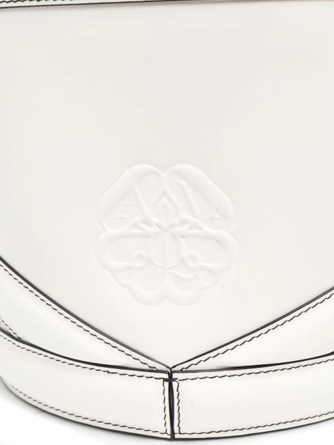 Alexander McQueen The Curve logo bucket bag - White
