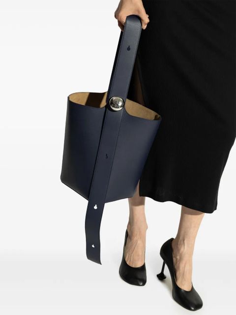 LOEWE medium Pebble tote bag - Blue - zdjęcie produktu nr 2
