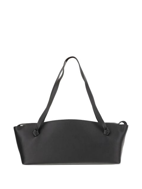 Jil Sander Big Joanna leather shoulder bag - Black