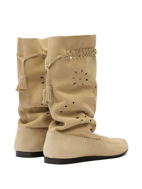 ISABEL MARANT tassel cut-out welky boots - Neutrals