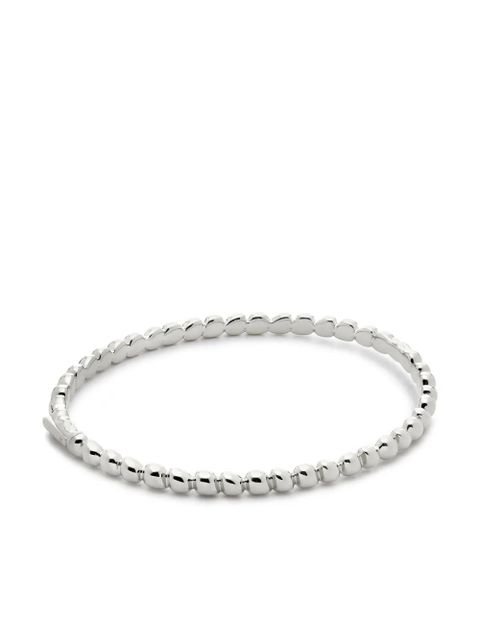Monica Vinader Nura silver teardrop bangle bracelet - zdjęcie produktu nr 1