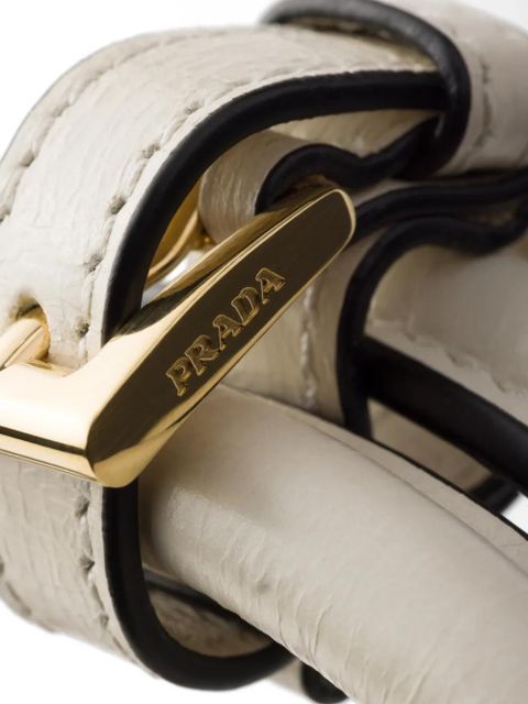 Prada Bonnie large leather handbag - Neutrals