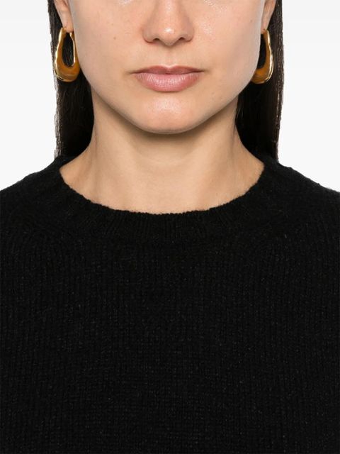 Jil Sander ribbed-trim sweater - Black