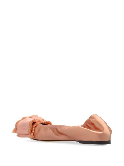 Lanvin bow-detail ballerina shoes - Pink