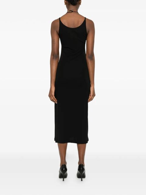 TOTEME fluid slip midi dress - Black
