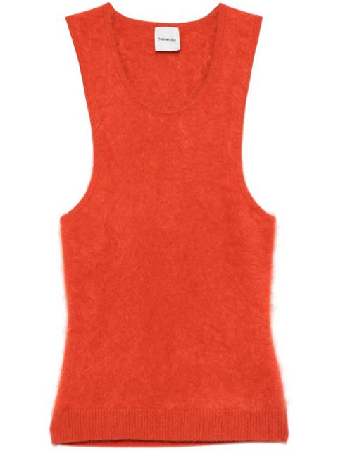 Nanushka brushed-knit tank top - Orange - zdjęcie produktu nr 1