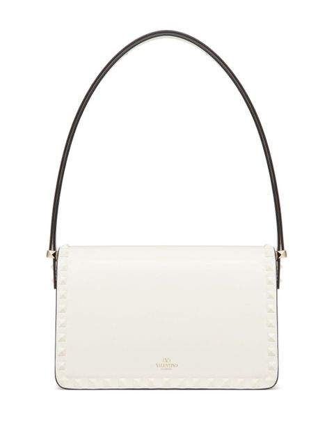 Valentino Garavani Rockstud23 leather shoulder bag - White