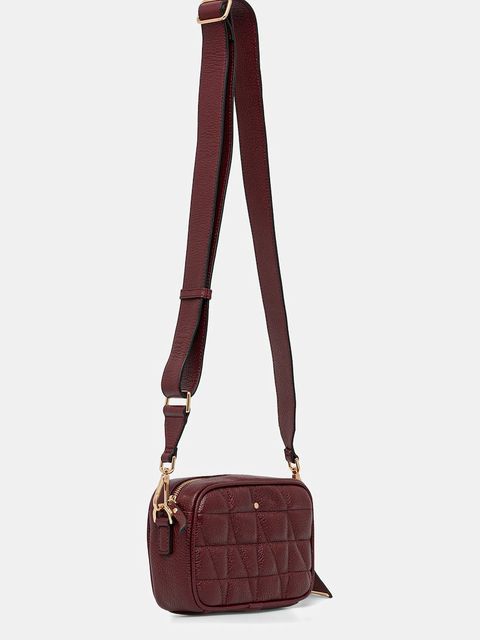 Geox torebka skórzana NARCISIA kolor bordowy D45K2A 00046