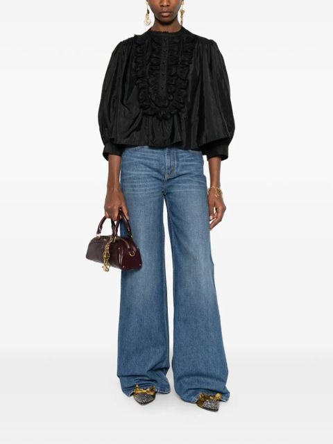 Chloé ruffled bib blouse - Black - zdjęcie produktu nr 2