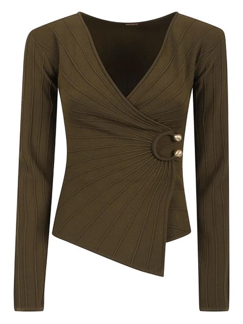 Cult Gaia Collette ring-detail top - Green - zdjęcie produktu nr 1