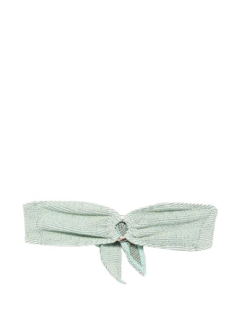 Bond-eye Blake ring tie bandeau bikini top - Green - zdjęcie produktu nr 1