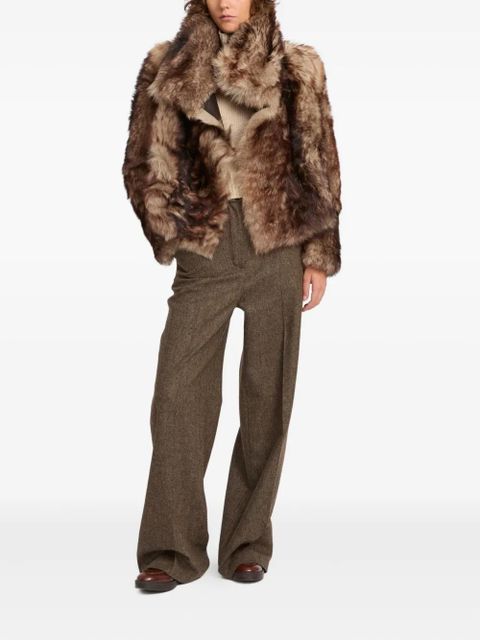 Yves Salomon shearling jacket - Brown - zdjęcie produktu nr 2