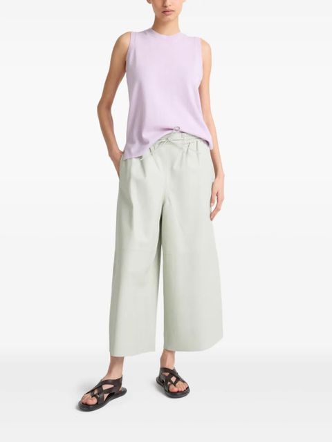 Yves Salomon leather trousers - Green - zdjęcie produktu nr 2