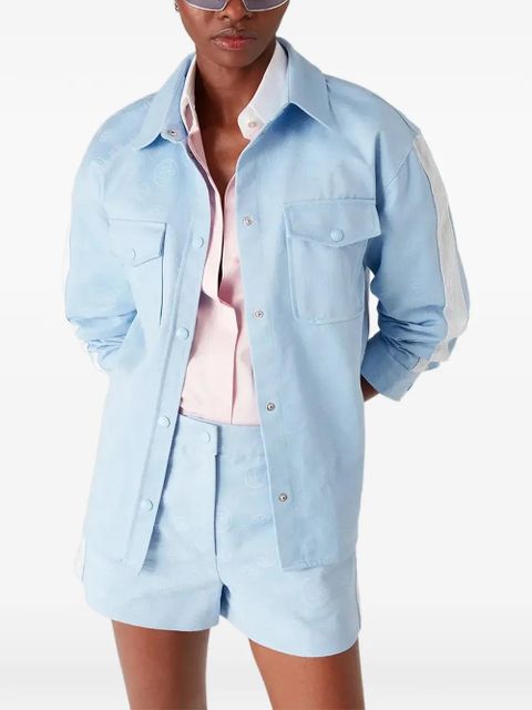 Casablanca patch-pocket stripe shirt - Blue
