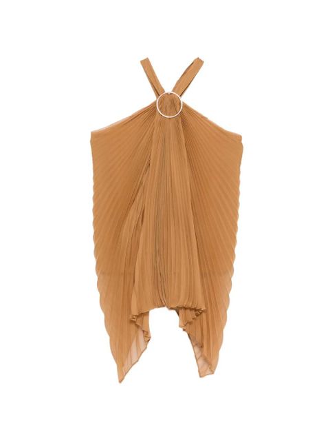 Max Mara Mxevalzer ring pleated top - Neutrals - zdjęcie produktu nr 1