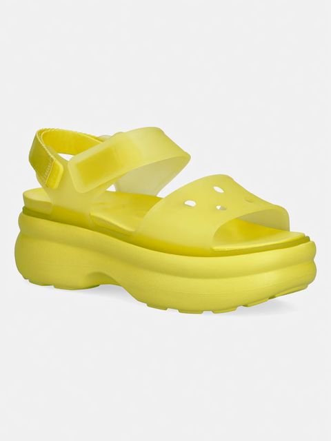 Crocs sandały na platformie damskie Soho Frosted Y Strap Sandal - zdjęcie produktu nr 2