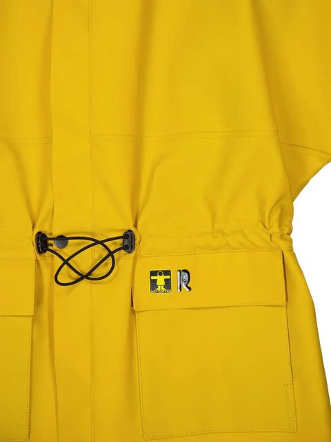 Rabanne hooded drawstring raincoat - Yellow