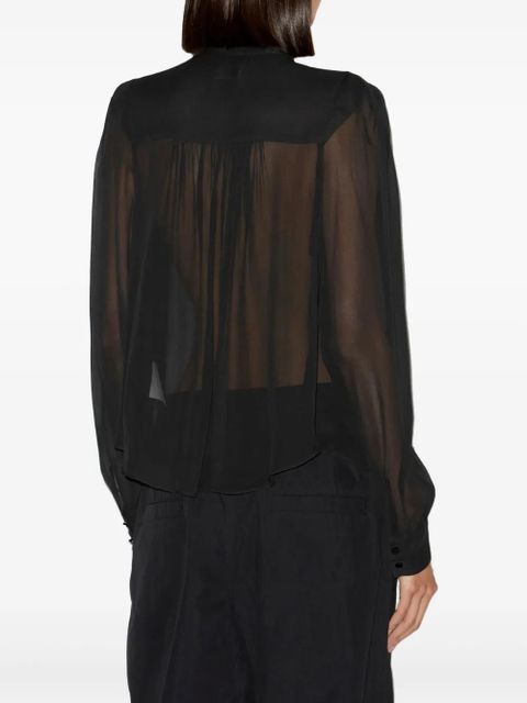 MARANT ÉTOILE Noeline shirt - Black - zdjęcie produktu nr 2
