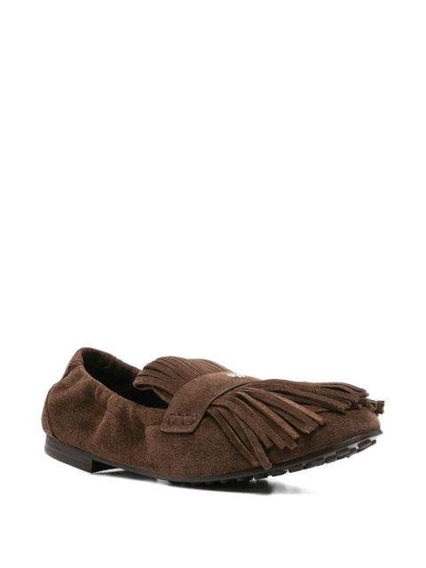 Tory Burch suede tassel ballet flats - Brown - zdjęcie produktu nr 2