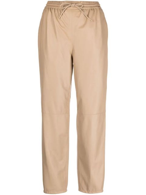 Yves Salomon straight-leg lambskin trousers - Neutrals - zdjęcie produktu nr 1