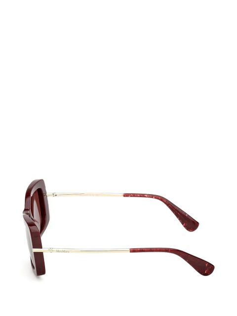 Max Mara Eyewear rectangle-frame sunglasses - Red