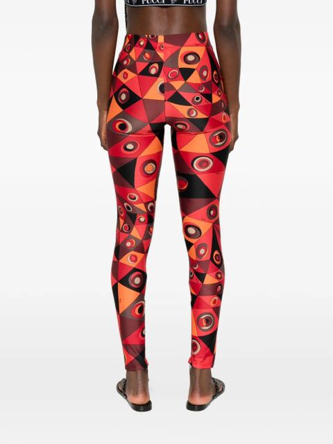 PUCCI Occhi geometric-print trousers - Red