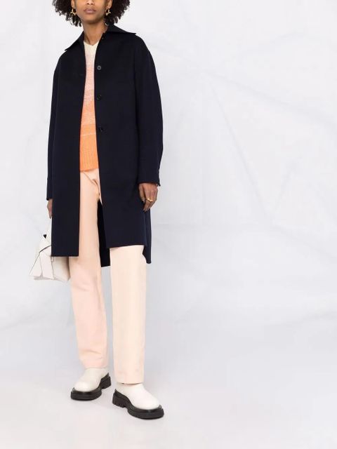 Jil Sander button-front coat - Blue - zdjęcie produktu nr 2