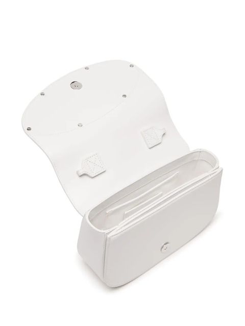 Diesel medium 1DR leather shoulder bag - White